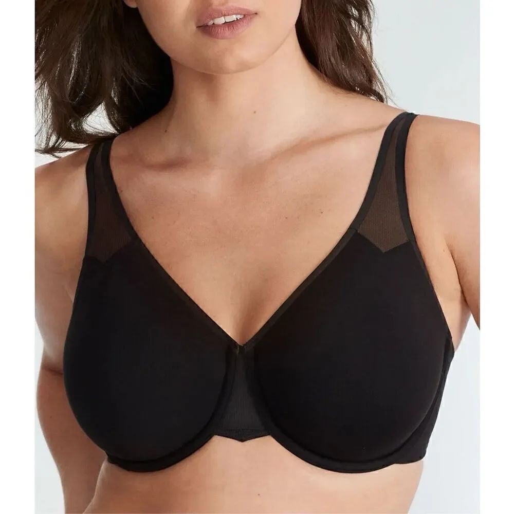 WACOAL NWT New Body By 2.0 Bra Convertible soft cup Black Size 32DD